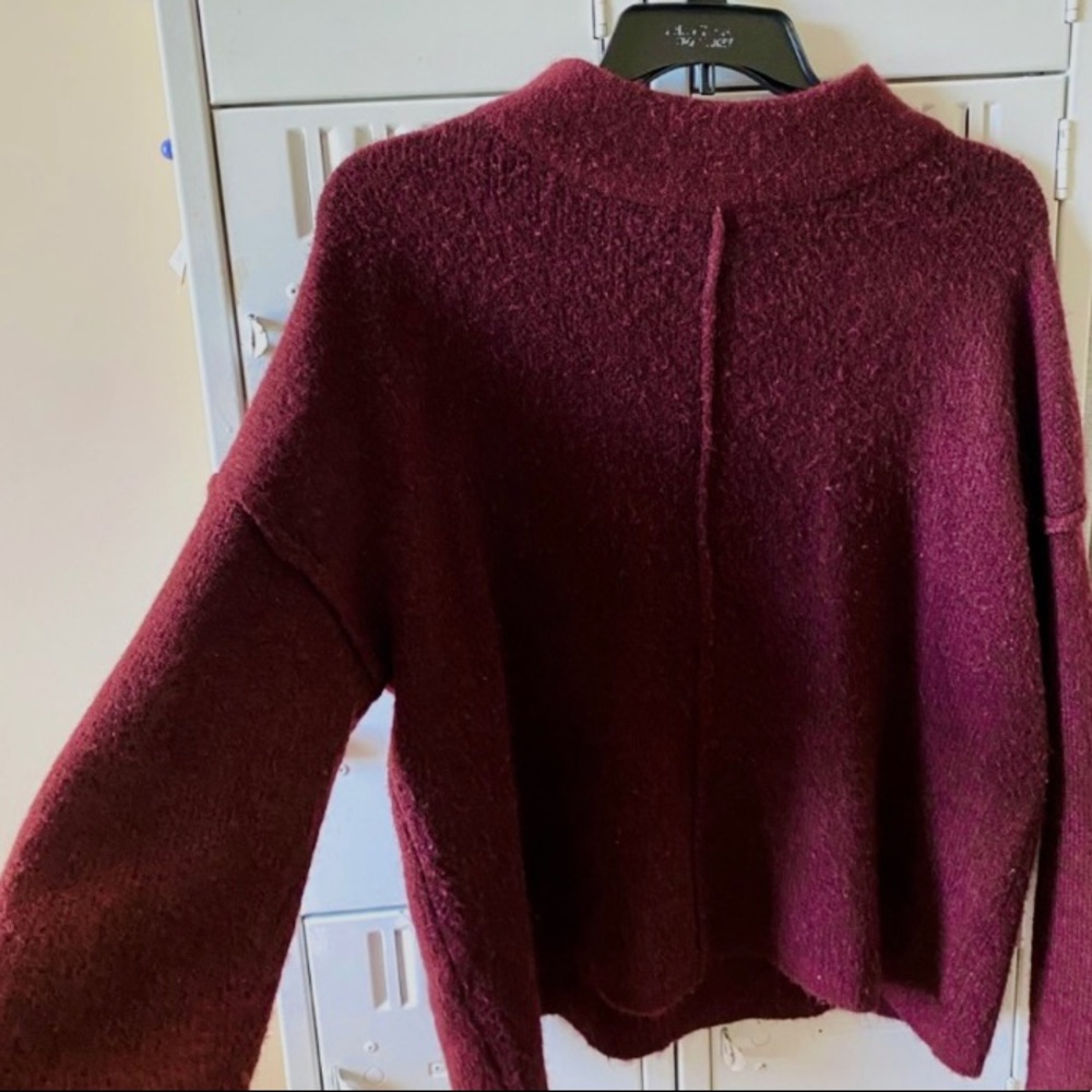 Maroon Fuzzy Sweater